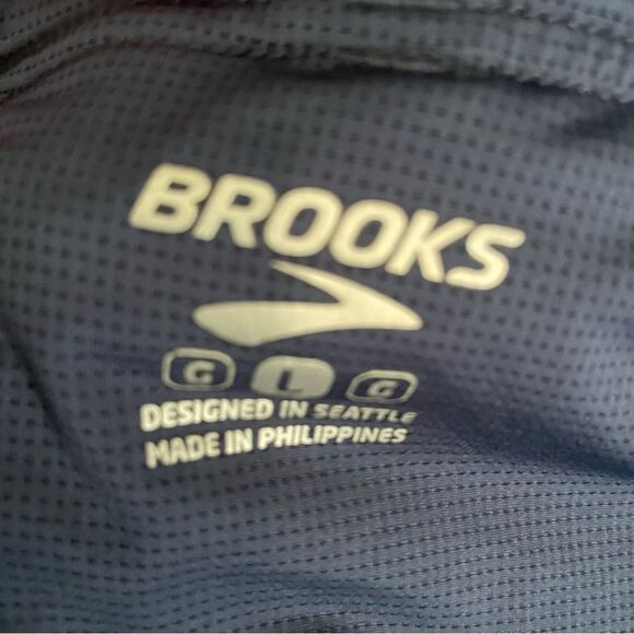 Brooks Blue and Slate Blue Womens Running Shorts Large #02 - Picture 4 of 5